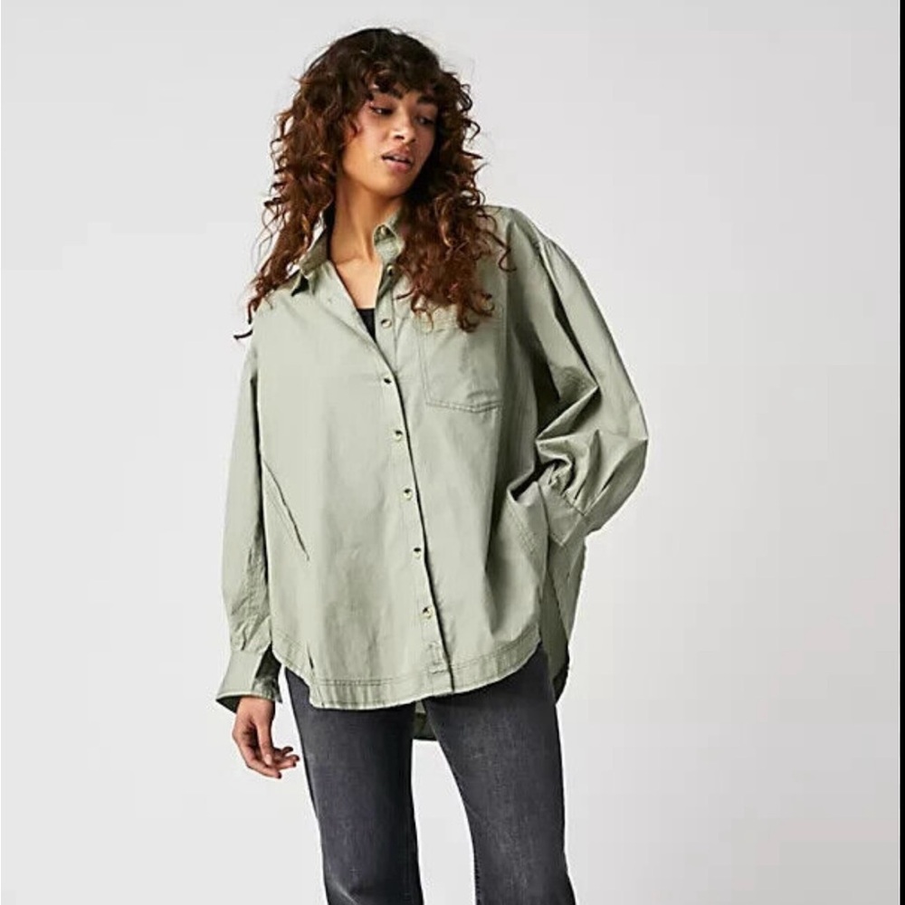 NWOT free people happy hour popplin